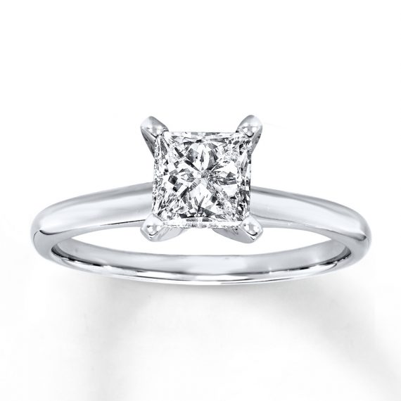 top quality 1 carat lab made princess diamond ring